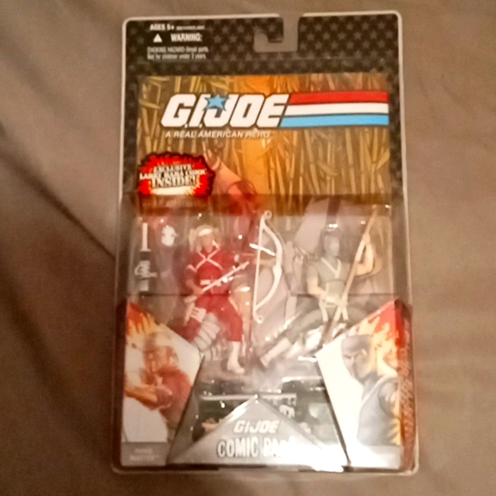 Snake eyes hard Master GI Joe comic pack 25th anniversary